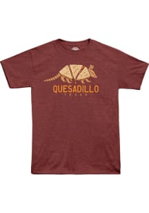 Texas Burgundy Quesadillo Short Sleeve Fashion T Shirt