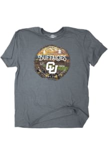 Colorado Buffaloes Grey Heather Campus Stump Heather Short Sleeve T Shirt