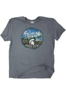 Michigan State Spartans Grey Campus Stump Heather Short Sleeve T Shirt