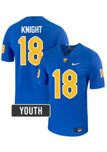 Malik Knight Pitt Panthers Youth Blue Nike NIL Name And Number Football Jersey