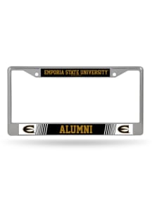 Emporia State Hornets Alumni Chrome License Plate Frame - Silver