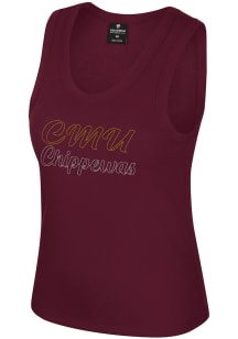 Colosseum Central Michigan Chippewas Womens Maroon Thropp Tank Top