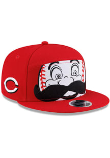 New Era Cincinnati Reds White JR Mascot Split Panel 9FIFTY Youth Snapback Hat