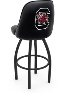 South Carolina Gamecocks Padded Swivel Pub Stool - Black
