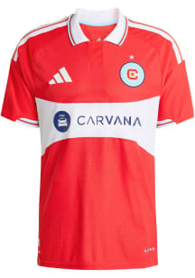 Chicago Fire Mens Adidas Authentic Soccer Forever Red Home Jersey - Red