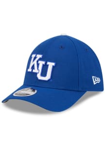 New Era Kansas Jayhawks Mens Blue NCAA Replica 39THIRTY Modern Crown Flex Hat