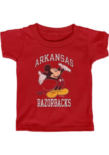 Blue 84 Arkansas Razorbacks Toddler Red Right Here Mickey Short Sleeve T-Shirt