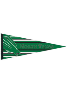 North Texas Mean Green 12x30 Logo Premium Pennant - Green
