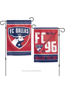 FC Dallas 12x18 2-Sided Garden Flag - Red