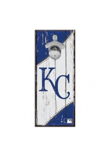 Kansas City Royals 5x11 Bottle Opener Sign - Blue