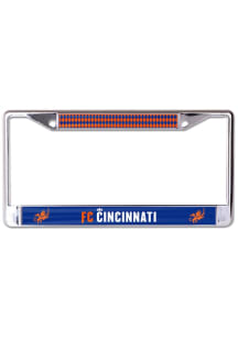FC Cincinnati Metallic Printed License Plate Frame - Blue