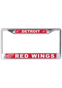 Detroit Red Wings Metallic Printed License Plate Frame - Red