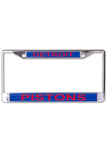Detroit Pistons Metallic Printed License Plate Frame - Red