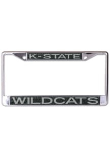 K-State Wildcats Metallic Glitter License Plate Frame - Purple