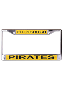 Pittsburgh Pirates Metallic Glitter License Plate Frame - Yellow