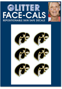 Iowa Hawkeyes 6pk Glitter Tattoo