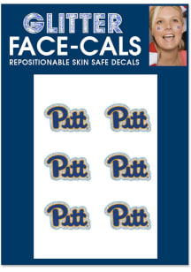 Pitt Panthers 6pk Glitter Wordmark Tattoo