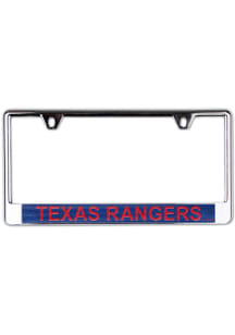 Texas Rangers Metallic Glitter License Plate Frame - Blue