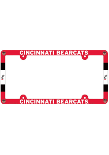 Cincinnati Bearcats Full Color Plastic License Plate Frame - Red