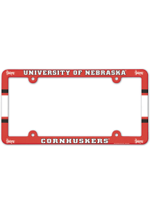 Nebraska Cornhuskers Full Color Plastic License Plate Frame - Red