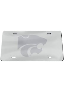 K-State Wildcats Silver Frosted Car Accessory License Plate