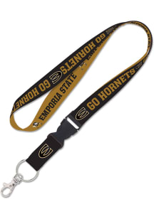 Emporia State Hornets Team Color Detachable Lanyard - Yellow