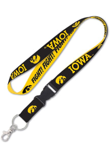 Iowa Hawkeyes Team Color Detachable Lanyard - Yellow