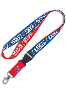 Kansas Jayhawks Team Color Detachable Lanyard - Red