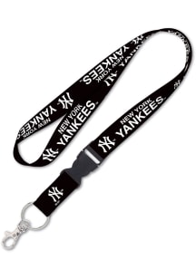 New York Yankees Team Logo Lanyard - Black