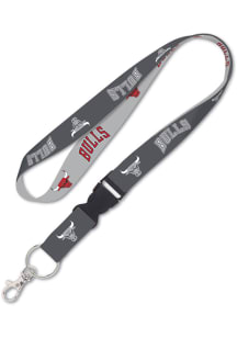 Chicago Bulls Charcoal Lanyard - Charcoal