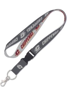 Central Michigan Chippewas Charcoal Lanyard - Charcoal