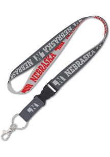 Nebraska Cornhuskers Charcoal Lanyard - Charcoal