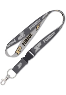 Purdue Boilermakers Charcoal Lanyard - Charcoal