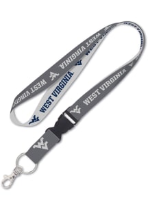 West Virginia Mountaineers Charcoal Lanyard - Charcoal