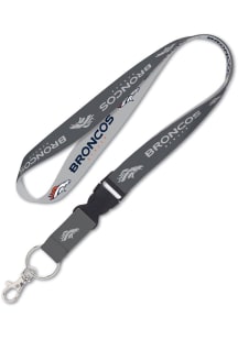 Denver Broncos Charcoal Lanyard - Charcoal