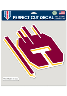 Central Michigan Chippewas 8x8 Color Auto Decal - Maroon