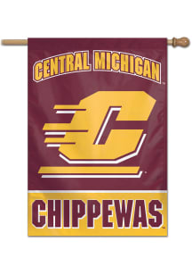 Central Michigan Chippewas Team Name Banner - Red
