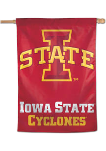 Iowa State Cyclones Team Name Banner - Red