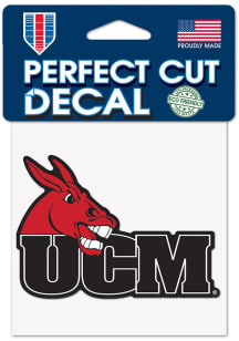 Central Missouri Mules 4x4 Auto Decal - Red
