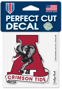 Alabama Crimson Tide 4x4 Auto Decal - Red