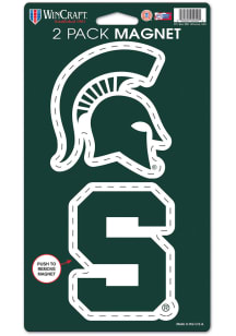 Michigan State Spartans 2pk Die Cut Magnet