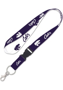 K-State Wildcats Cats Script 1 Inch Lanyard - Purple