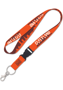 Cleveland 1 inch Detachable Lanyard - Orange