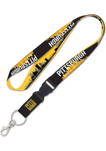 Pittsburgh 1 inch Detachable Lanyard - Yellow