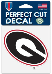 Georgia Bulldogs 4x4 Auto Decal - Red