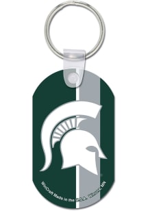 Michigan State Spartans Aluminum Keychain - Green