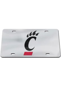 Cincinnati Bearcats Grey Glitter Logo Car Accessory License Plate