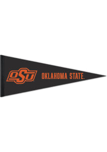 Oklahoma State Cowboys 12x30 Logo Premium Pennant - Black