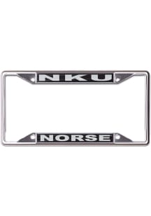 Northern Kentucky Norse Black and Silver Metallic License Plate Frame - Black