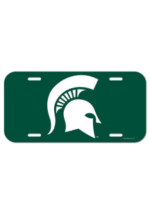 Michigan State Spartans Green Plastic Car Accessory License Plate
